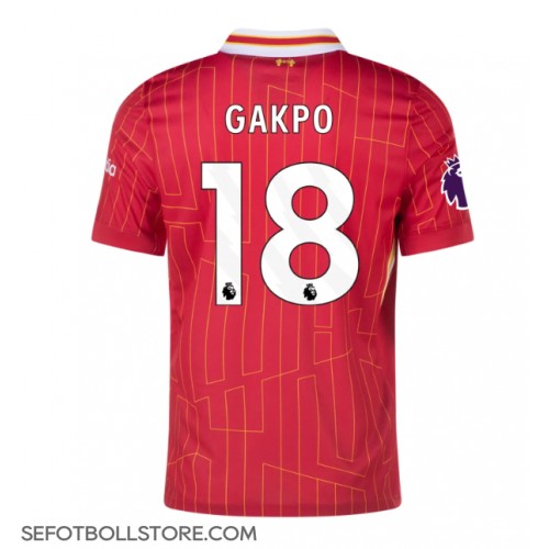 Liverpool Cody Gakpo #18 Replika Hemmatröja 2024-25 Kortärmad